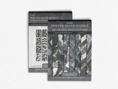 Dark Pewter Silver Marble