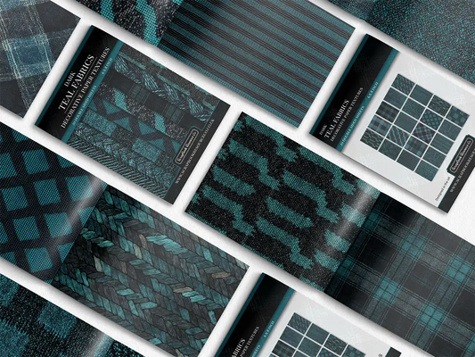 Dark Teal Fabrics
