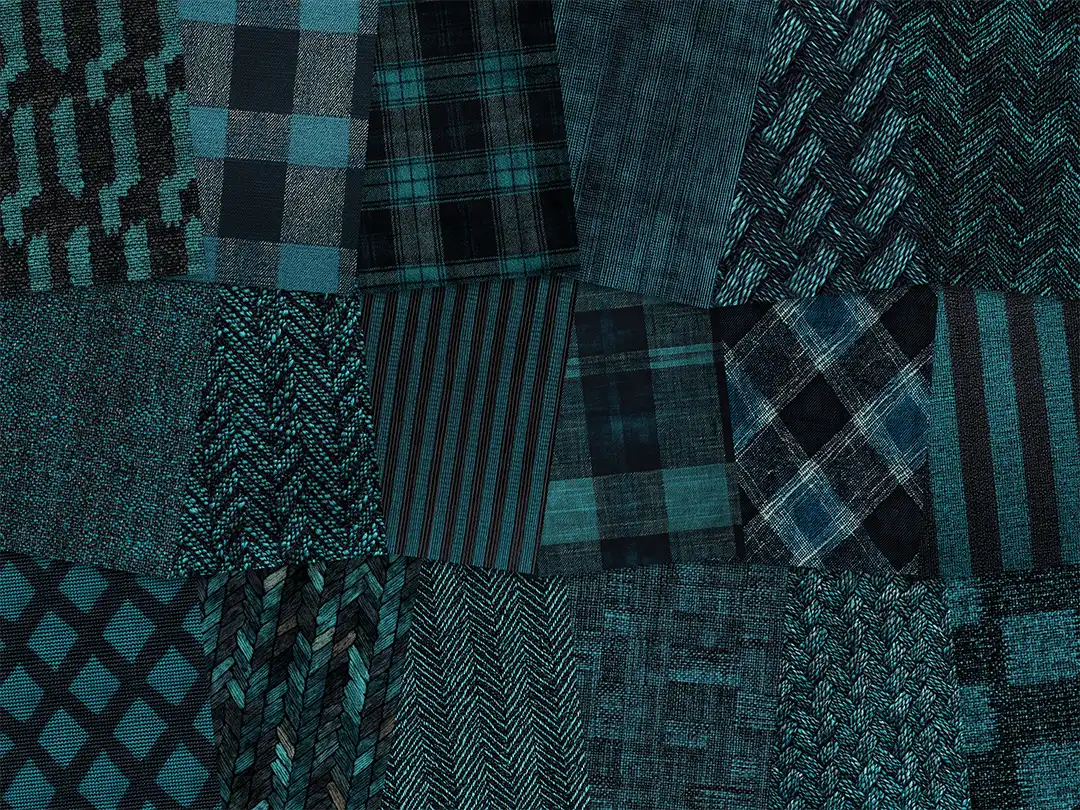 Dark Teal Fabrics