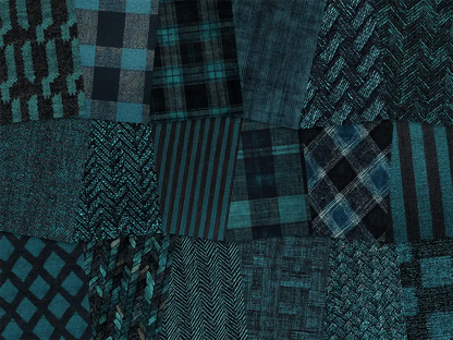 Dark Teal Fabrics