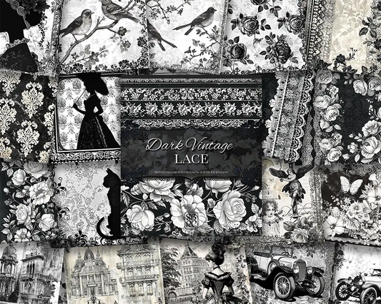 Dark Vintage Lace - ScrapBookResourceCo