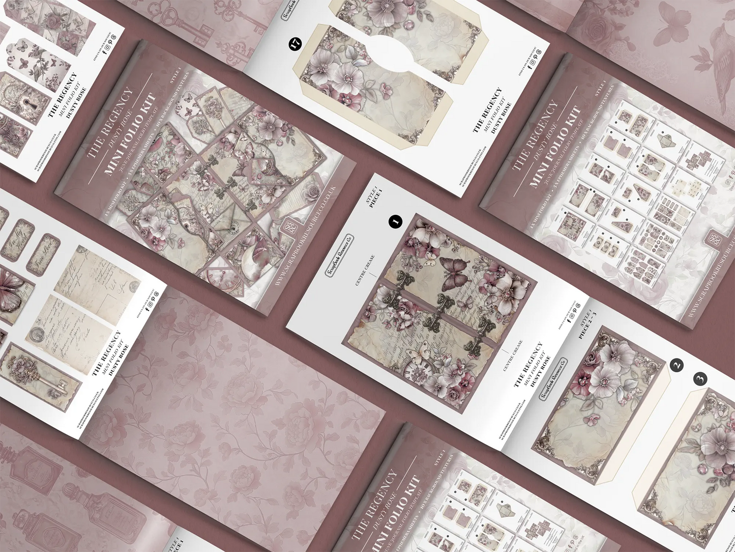 The Regency Dusty Rose Mini Folio Kit Style 1