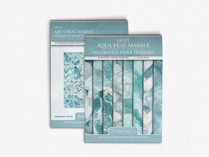 Light Aqua Teal Marble