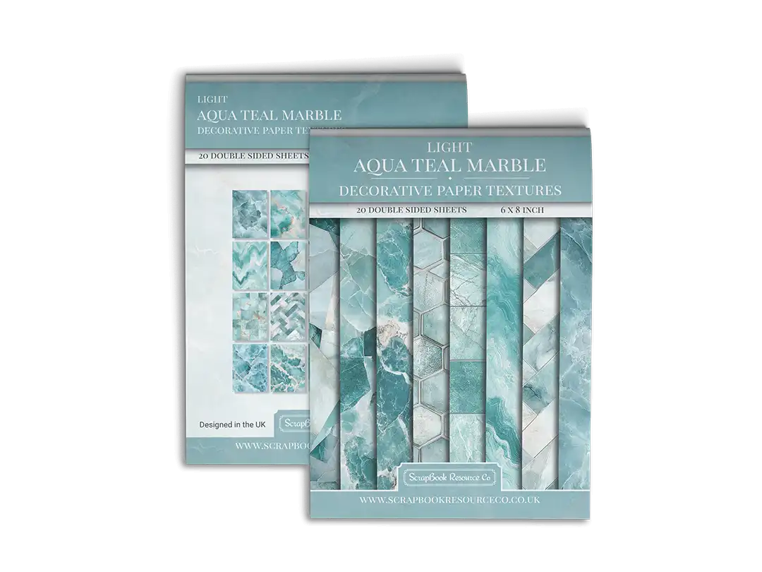 Light Aqua Teal Marble