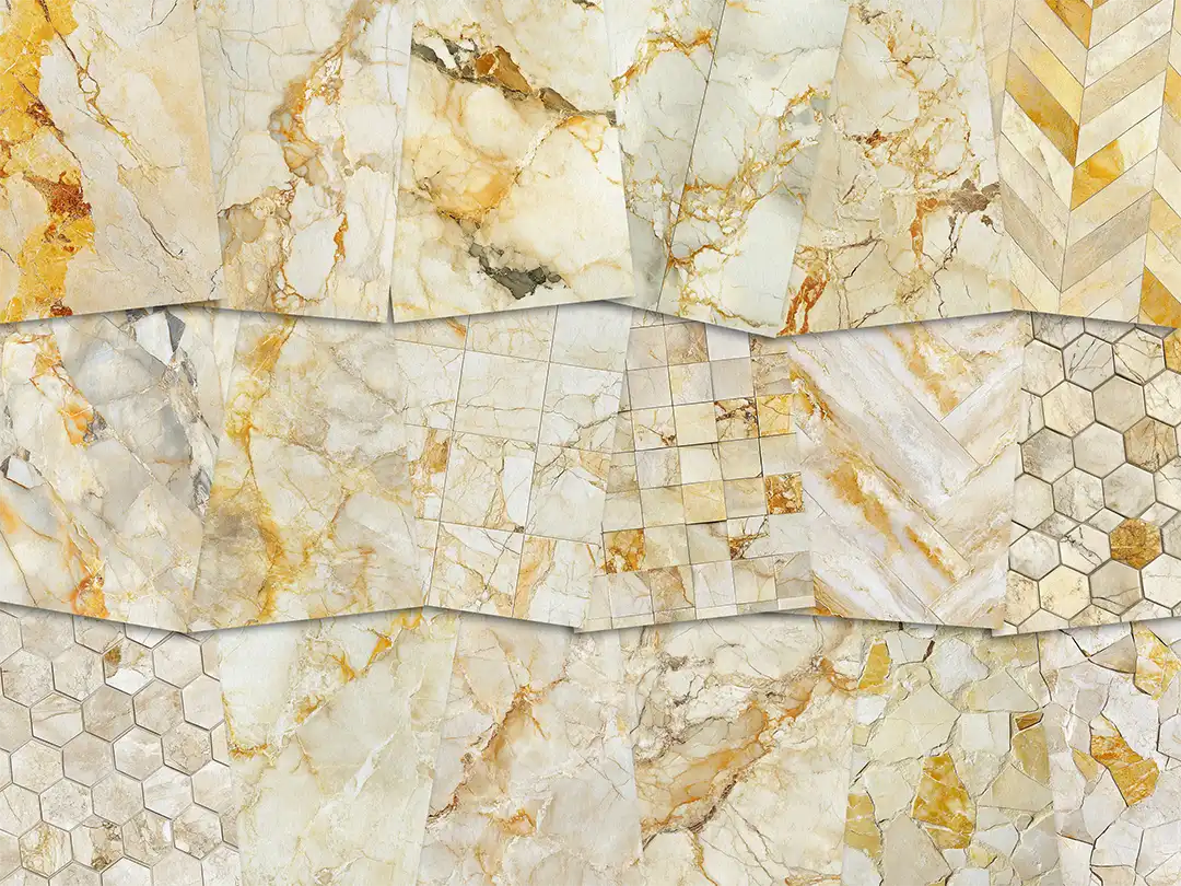 Light Buttermilk Yellow Marble