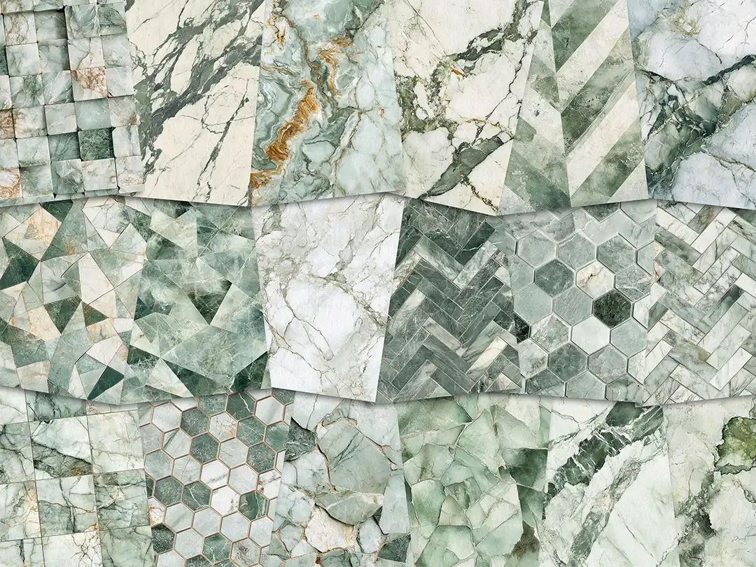 Light Moss Green Marble