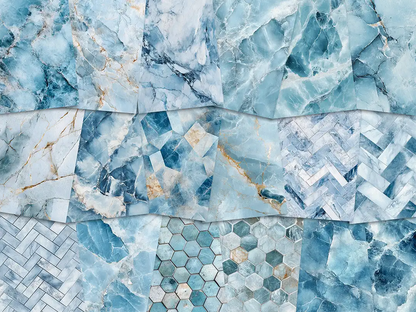 Light Powder Blue Marble