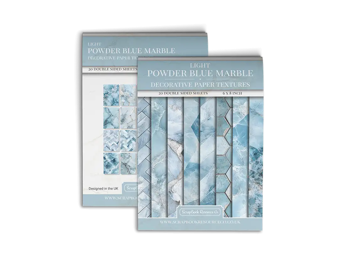 Light Powder Blue Marble