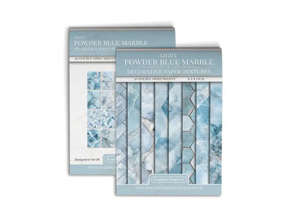 Light Powder Blue Marble