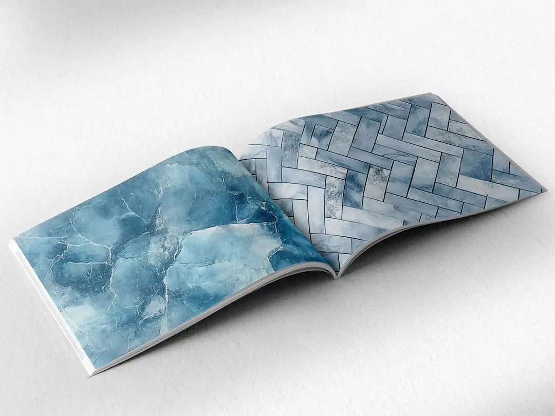 Light Powder Blue Marble