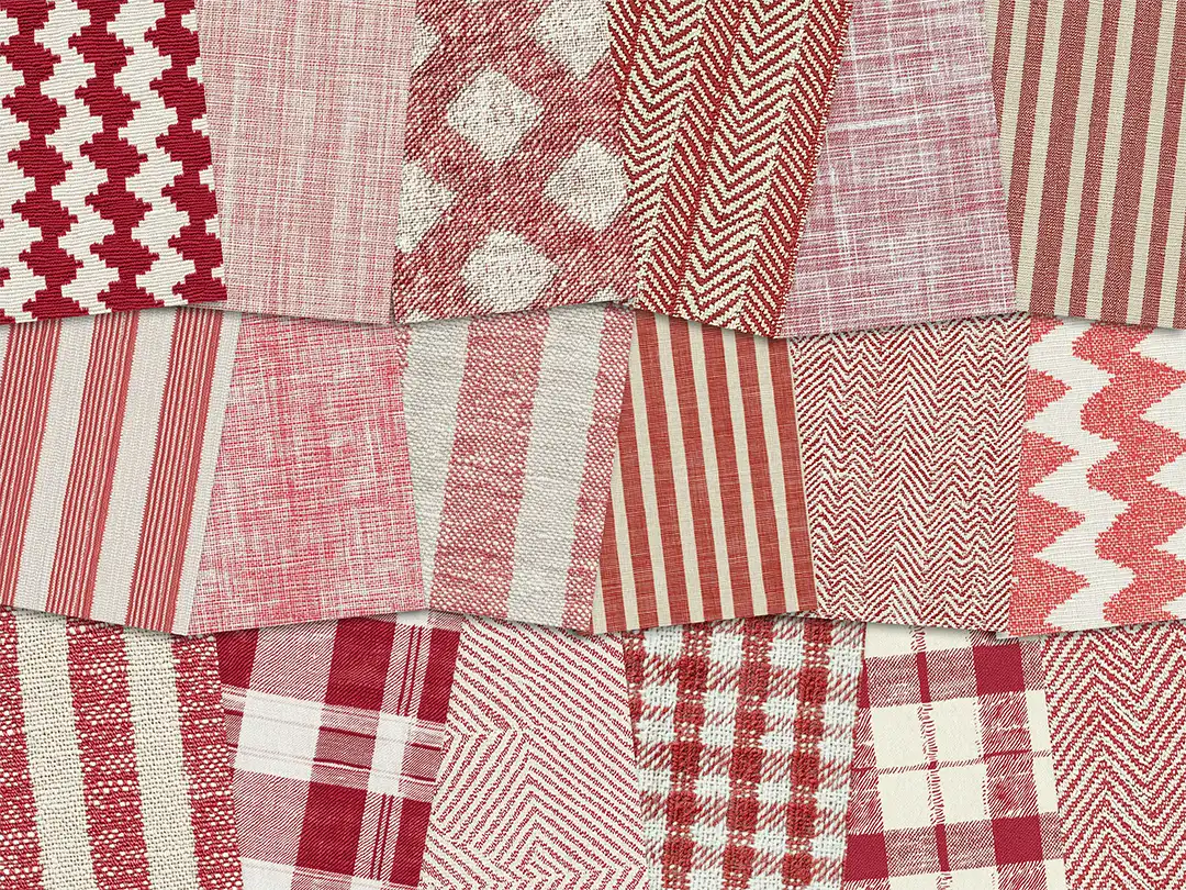 Light Red Fabrics