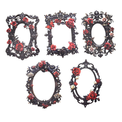 Gothic Frames Embellishment : Red Rose