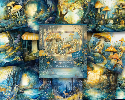 The Enchanted Grove - Gilded Sapphire - ScrapBookResourceCo