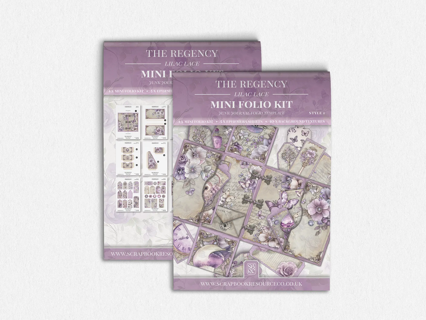 The Regency Lilac Lace Mini Folio Kit Style 1