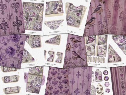 The Regency Lilac Lace Mini Folio Kit Style 2 DIGITAL DOWNLOAD