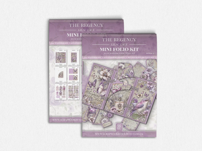The Regency Lilac Lace Mini Folio Kit Style 3