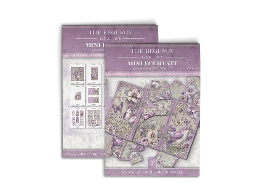 The Regency Lilac Lace Mini Folio Kit Style 3