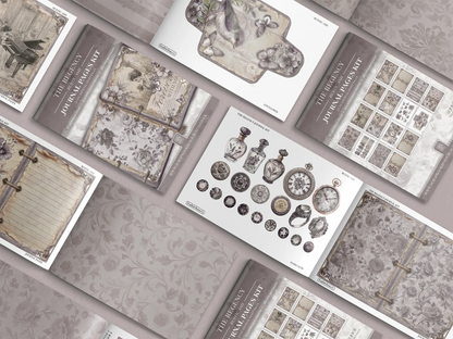 The Regency Rustic Ash Junk Journal Diary Pages Kit