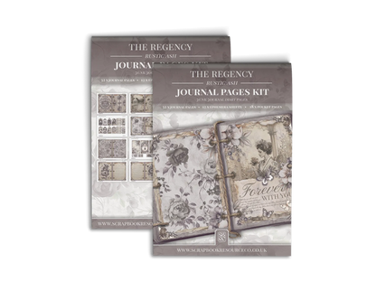 The Regency Rustic Ash Junk Journal Diary Pages Kit