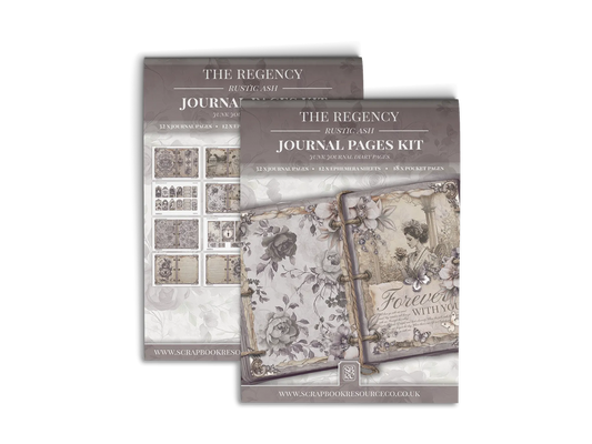 The Regency Rustic Ash Junk Journal Diary Pages Kit