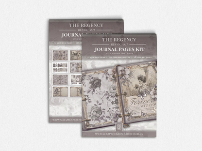 The Regency Rustic Ash Junk Journal Diary Pages Kit