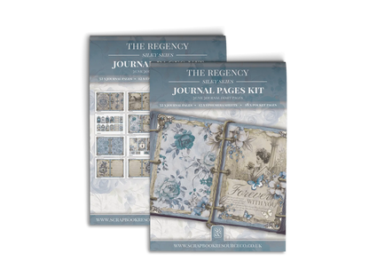 The Regency Silky Skies Junk Journal Diary Pages Kit