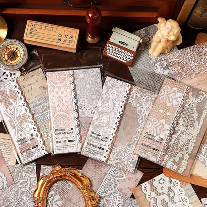 Vintage Lace 2 : Decorative Lace Paper Sheets - ScrapBookResourceCo