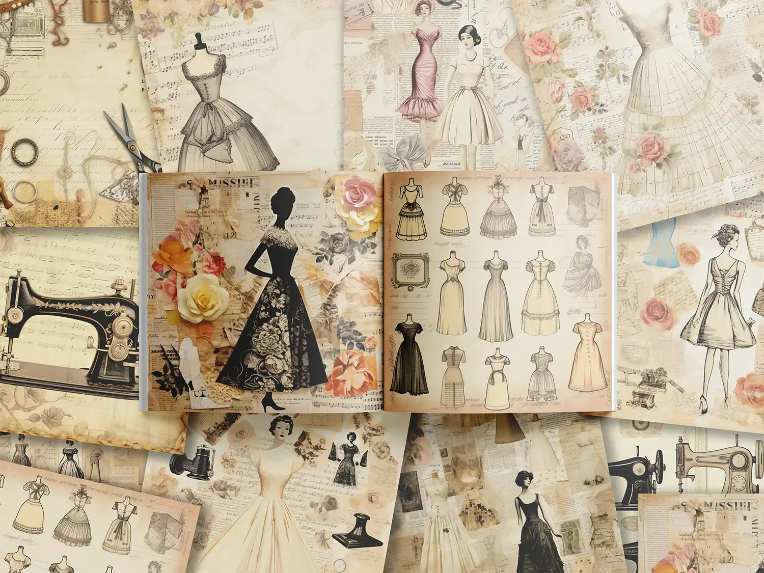 Vintage Seamstress - ScrapBookResourceCo