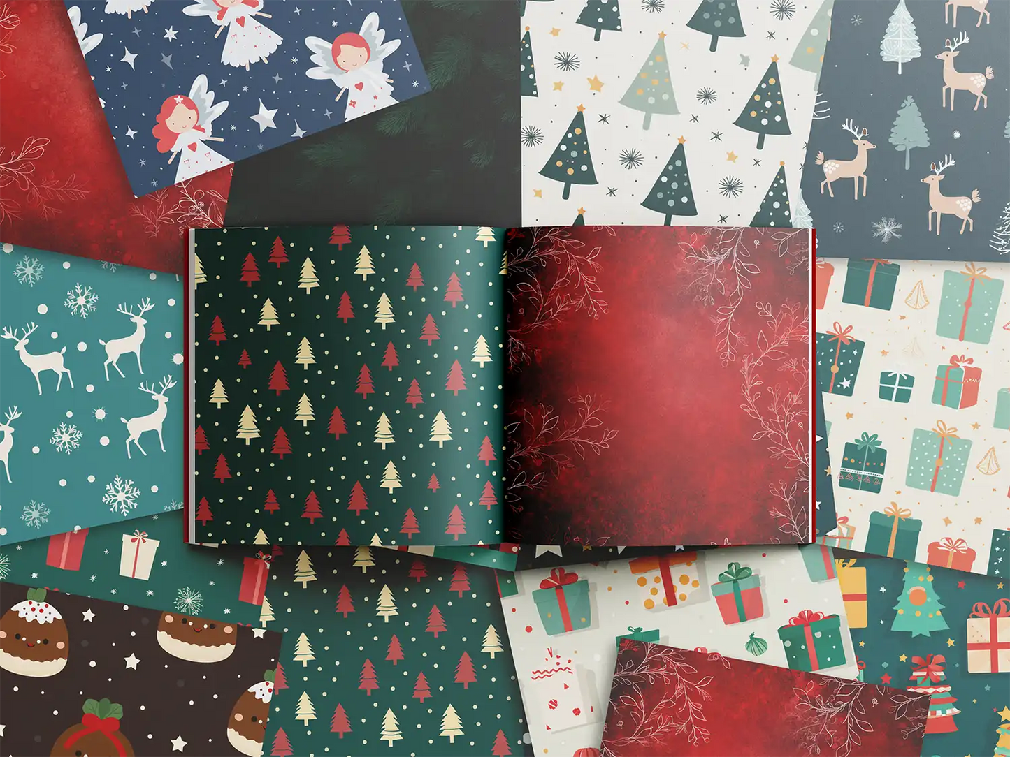 Christmas Patterns 2 - ScrapBookResourceCo