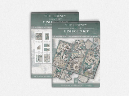 The Regency Sage & Satin Mini Folio Kit Style 3