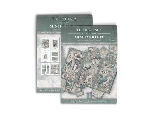 The Regency Sage & Satin Mini Folio Kit Style 3
